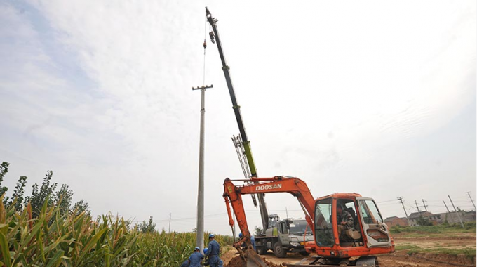 線路改造 為道路建設“讓路”