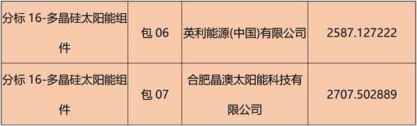 國網2018綜合能源服務項目招標光伏組件、逆變器中標名單