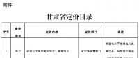 甘肅省定價目錄發(fā)布：涉及省級以下電網(wǎng)輸配電價、銷售電價