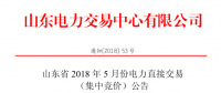 山東2018年5月集中競價、雙邊協商交易25日展開（附名單）