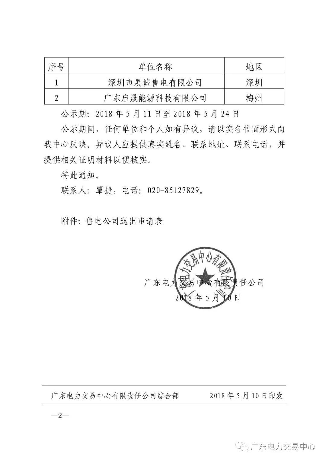 廣東首例售電公司退出電力市場！2家售電公司為自愿退出