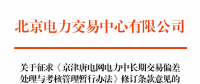 全文丨京津唐電力中長期交易偏差處理與考核管理暫行辦法修訂