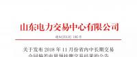 山東電力交易中心日前發(fā)布了《關(guān)于發(fā)布2018年11月份省內(nèi)中長(zhǎng)期交易合同偏差電量預(yù)掛牌交易結(jié)果的公告》