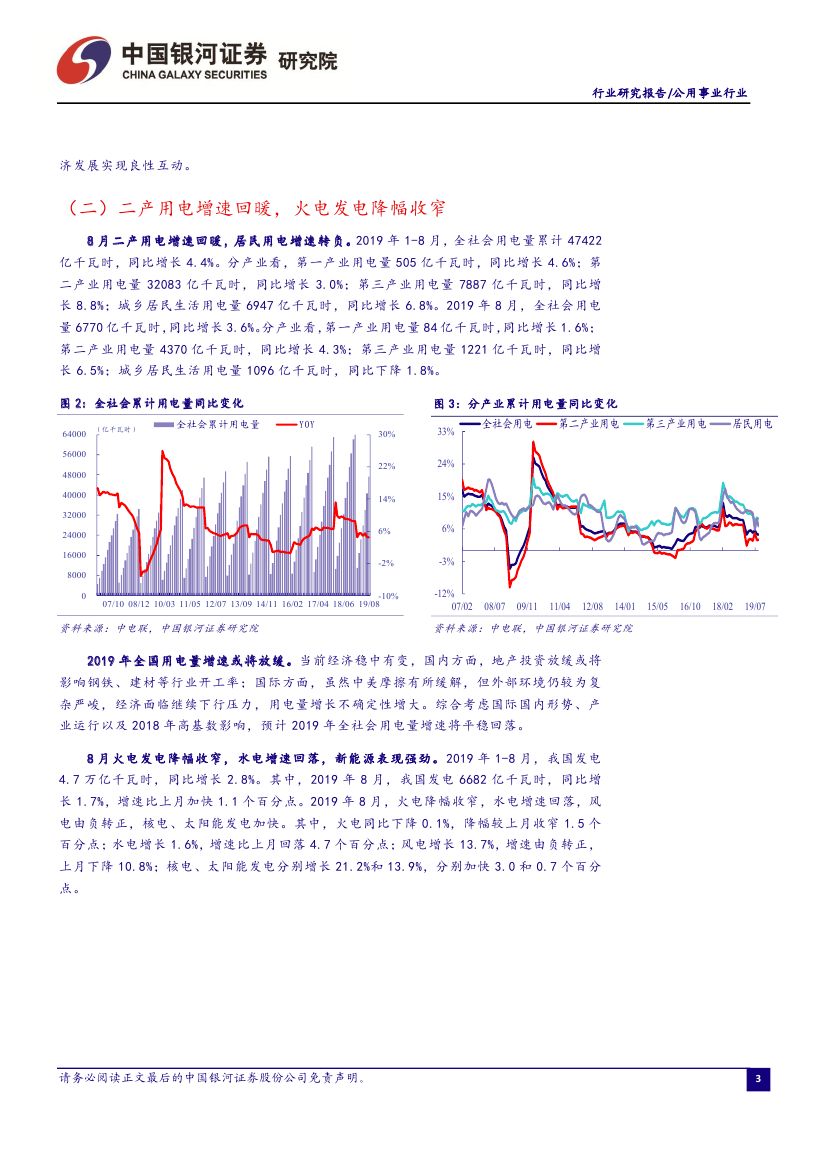 9月電力市場化交易活躍 火電發電降幅收窄