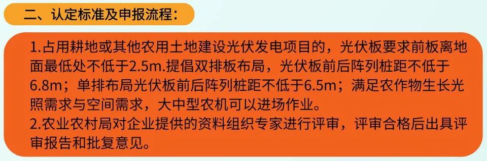 地方農光互補項目認定標準及建設要求